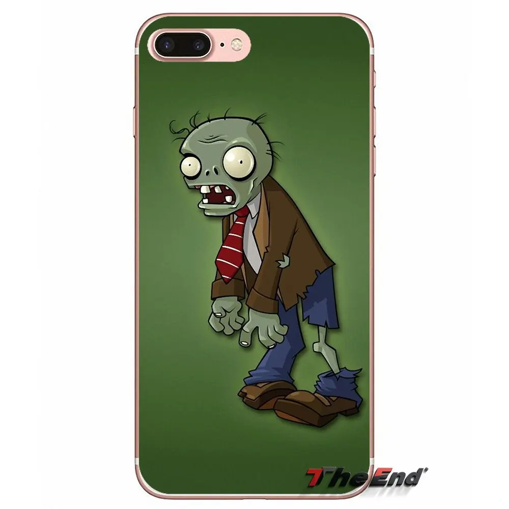 Игра с изображением героев «Plants vs Zombies ТПУ силиконовый чехол для iPhone X 4 4S 5 5S 5C SE 6 6S 7 8 плюс samsung Galaxy J1 J3 J5 J7 A3 A5