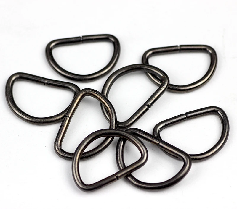 (10 pieces/lot) 20mm Metal D shaped buckle. Luggage metal . D ring. Semicircle button. Bags