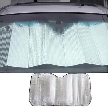 

1pc 130 X 60Cm Front Car Sunshade Cover Car Windshield Standard Sun Shade Keeps Vehicle Cool-UV Ray Protector Sunshades Styling