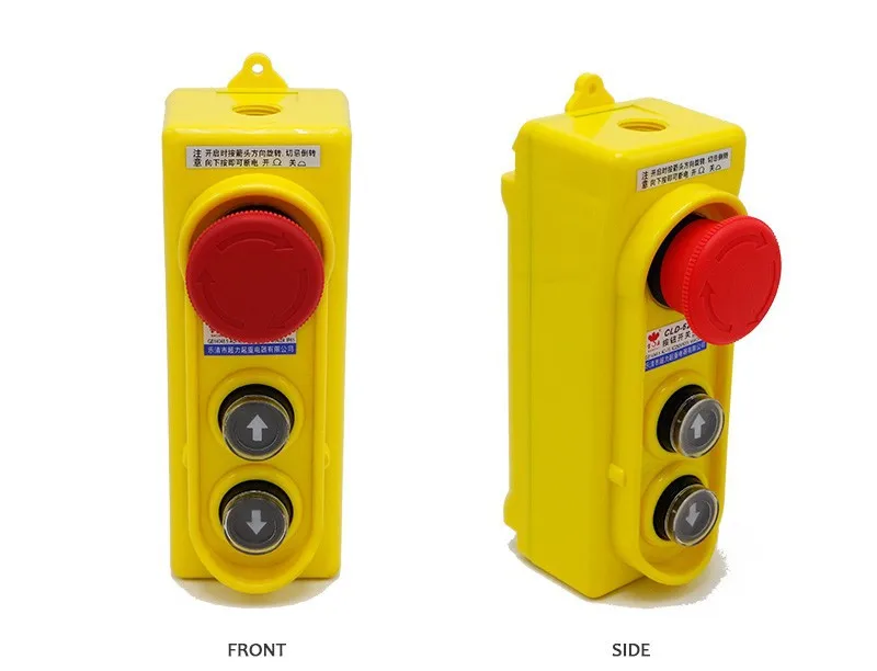 4 шт/лот высокого качества Серебряный контакт аварийный стоп переключатель подъемный кран подвесная станция управления кнопочный переключатель CLD-621HL-2