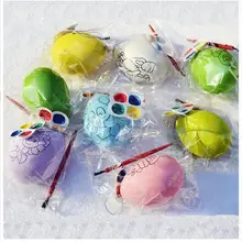 Egg Painting with pigment arts crafts Fun for Kids development intelligence Easter decoration gift toys favor Children’s Day