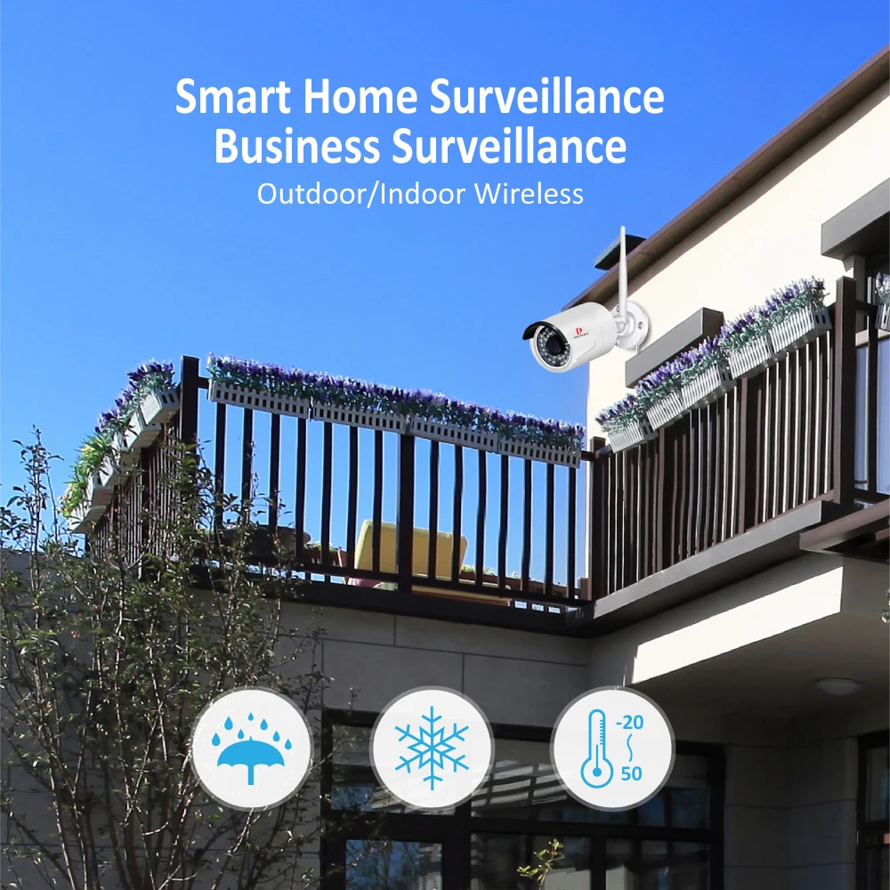 Pripaso Wifi Camera Outdoor Wireless Bullet Camera 1080P Wifi Surveillance Camara Night Vision Remo - 32917071125