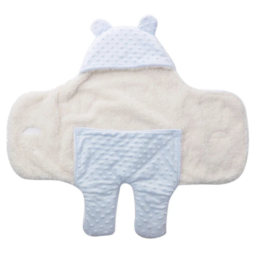 Детское одеяло для новорожденных, детский Пеленальный конверт для младенцев, детский спальный мешок для малышей, одеяло с капюшоном, 65X75 см