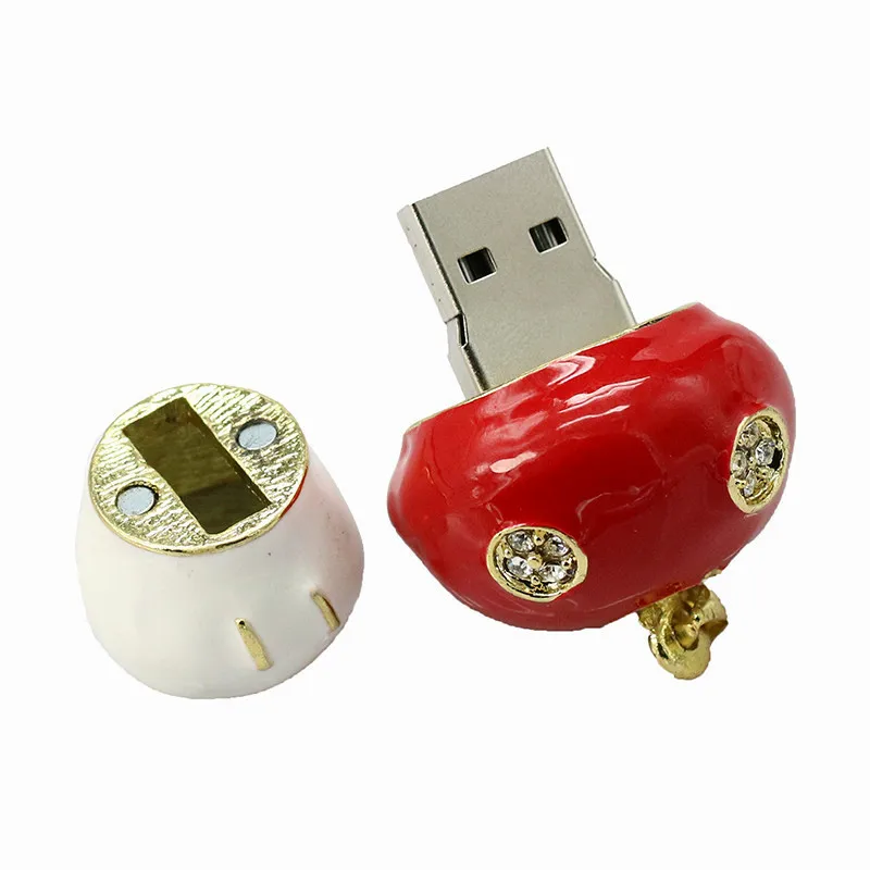 Оптовая продажа Кристалл Гриб Цепочки и ожерелья 16 ГБ 32 ГБ 64 ГБ USB Flash Drive ювелирные изделия накопитель USB 2,0 внешних накопителей memory Stick диск