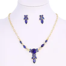 Дизайн, свадебное платье, ювелирные наборы для женщин, 5 цветов, ожерелье, серьги, набор из цепочки, вечерние, подарок, Прямая поставка