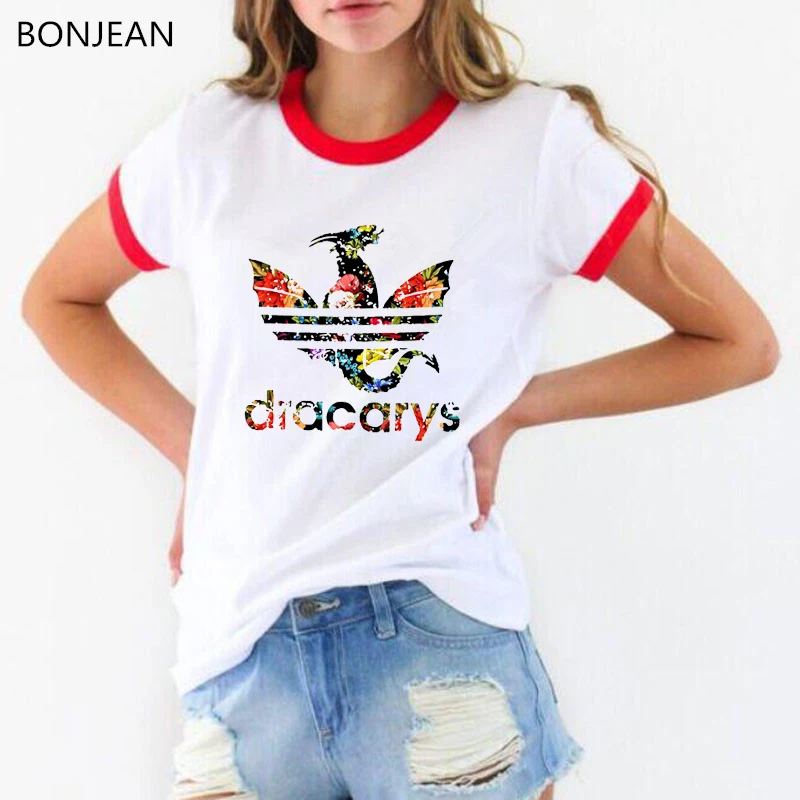 

game of throne t shirt women Mother of Dragons print vogue tshirt femme summer tops tumblr harajuku clothes female t-shirt