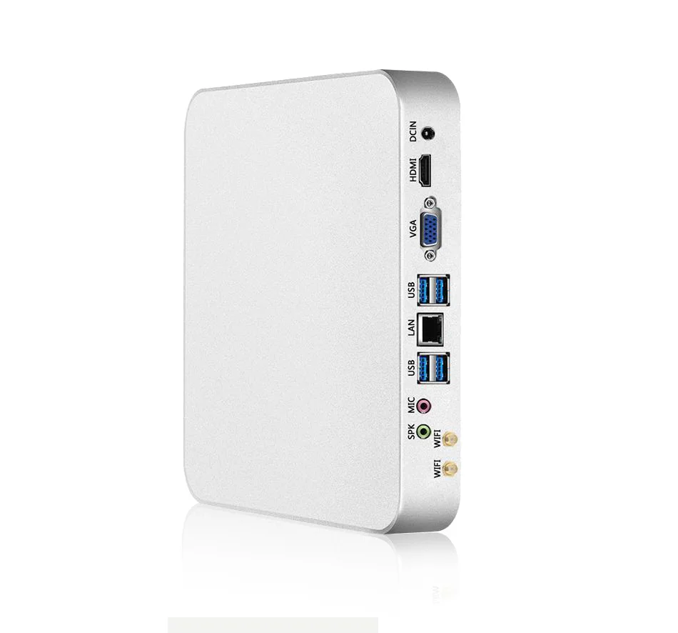 Quad Core Mini PC Intel Celeron N3160 Windows 10 HTPC HDMI VGA 300M WiFi TV BOX Barebone Mini Desktop PC Fanless Box PC