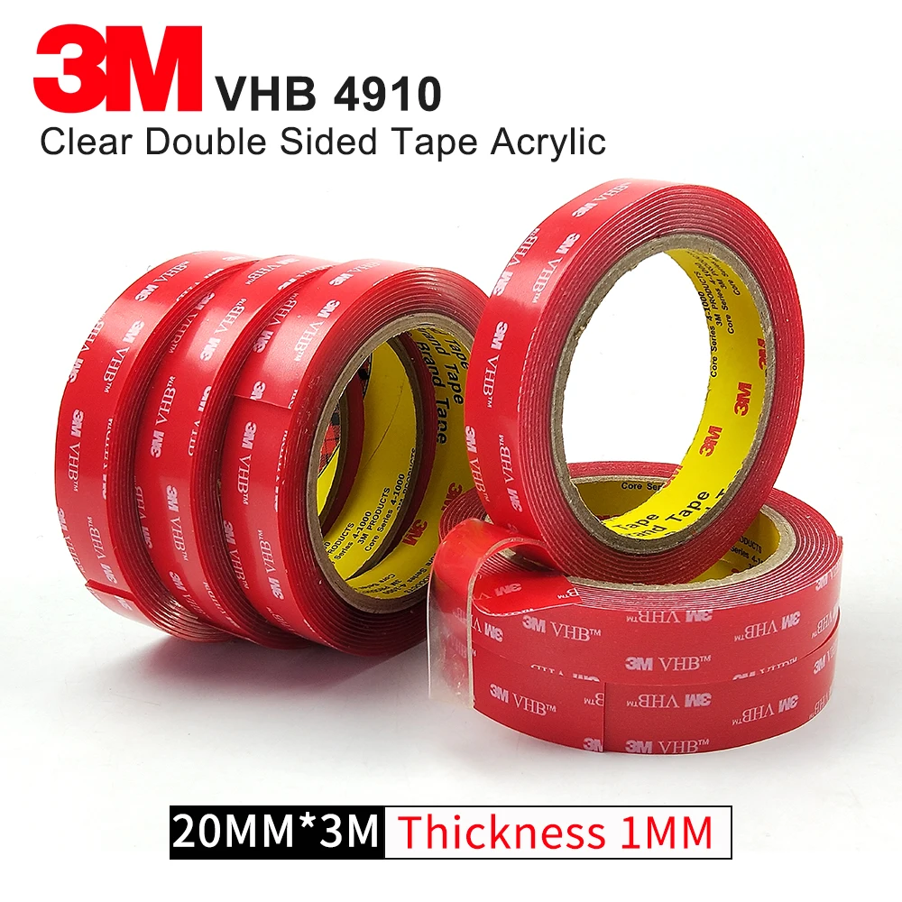 Clear Acrylic Tape 3M VHB 4910 Heavy Duty Double Sided Adhesive,High