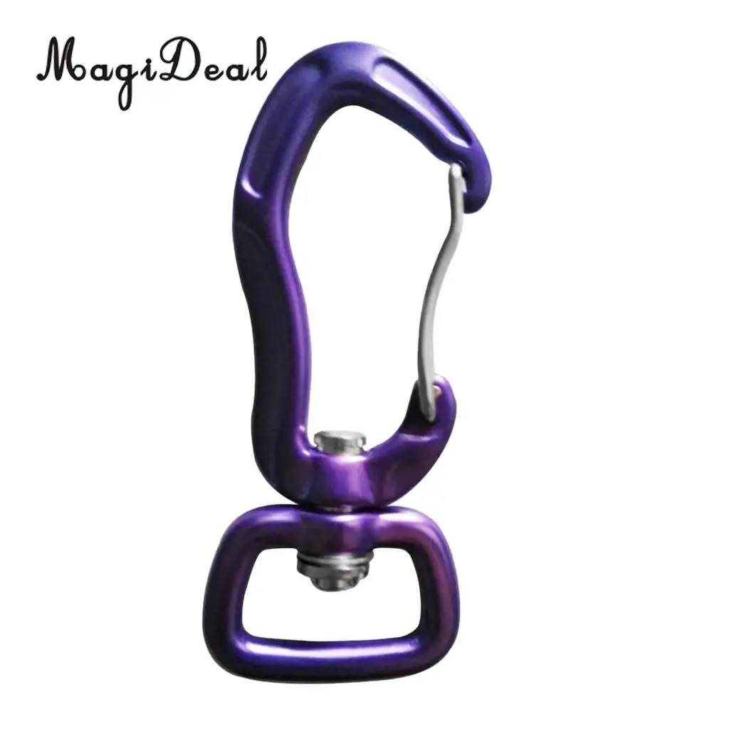 Outdoor 1 Pair Rock Tree Climbing Swivel Carabiner Hanging Connect Hook Camping 71/76mm round eye for Camping Caving Climbing