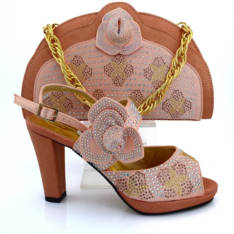 Red Beautiful European Ladies Shoes And Bags Sets Italian Matching Shoe And Bag Set   9.8cm high heel  size38-43     H16092813