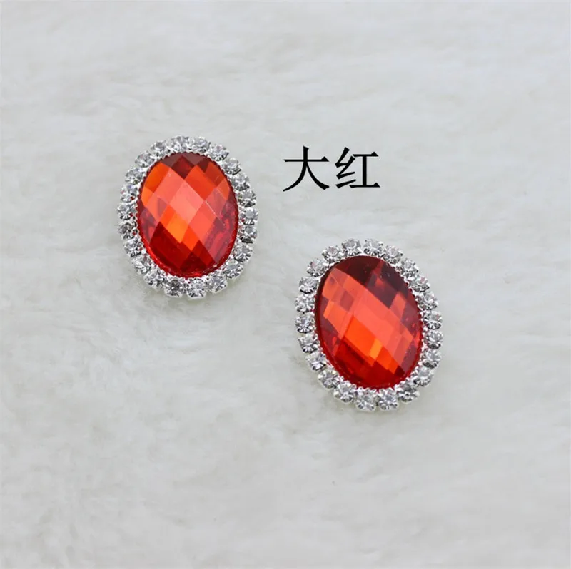 20 шт. 2 4*1 9 см овальные пуговицы цепочки со стразами|button diy|accessories diydiy accessories |
