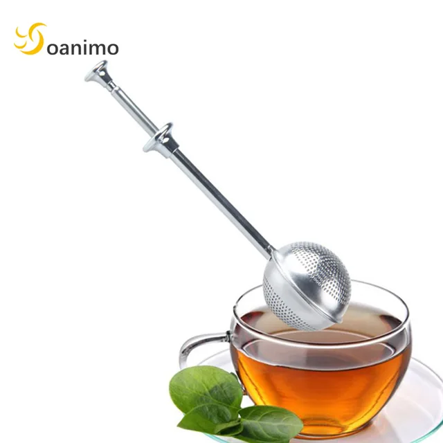 Soanimo Stainless Steel Teapot Tea Strainer Ball Shape Mesh Soanimo Stainless Steel Teapot Tea Strainer Ball Shape Mesh Infuser Filter Reusable Metal Bag