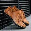 brown shoes