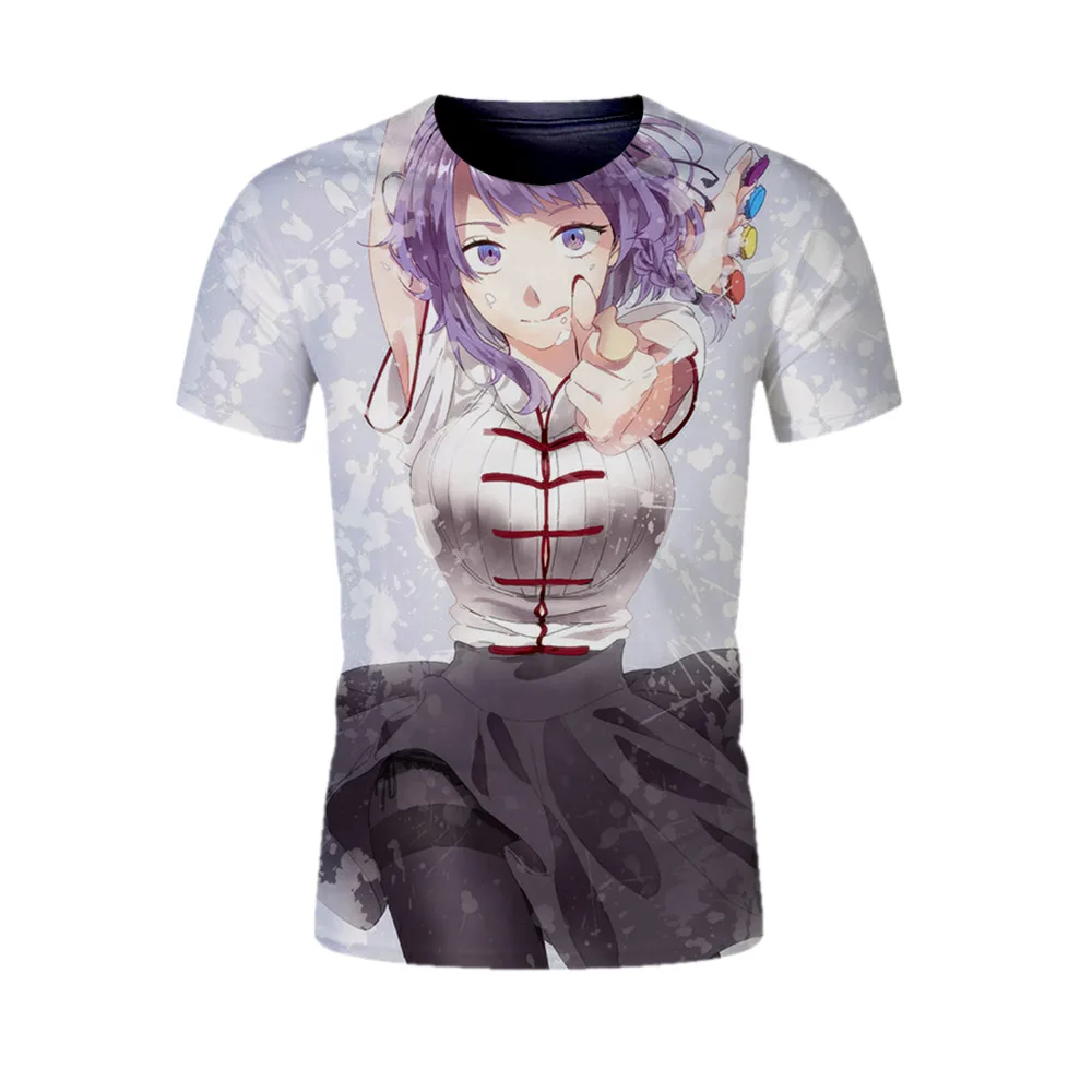 

Women Shotr Tshirts Comic Tees Girls T-Shirt Woman's Pullover Hip Hop Japanese Streetwear Cool Female Sweet Heart T Shirt Tops