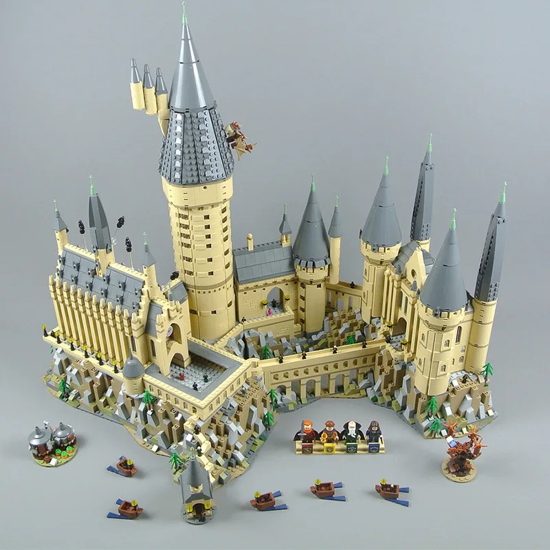 

6742pcs Diy Building Blocks Harri Movie Potter Series Hogwarts Castle Model Compatible with Legoingly Toys For Children Kid Gift