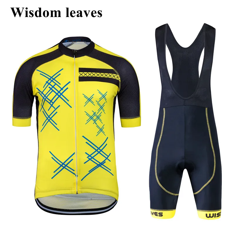 

Wisdom Leaves 2017 Designer Brand pro team cycling clothing sets bike cycling jersey set ciclismo equipos cycling kit mens