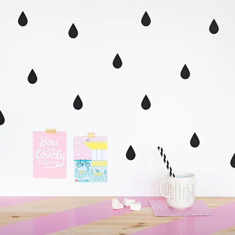 drop wall decal
