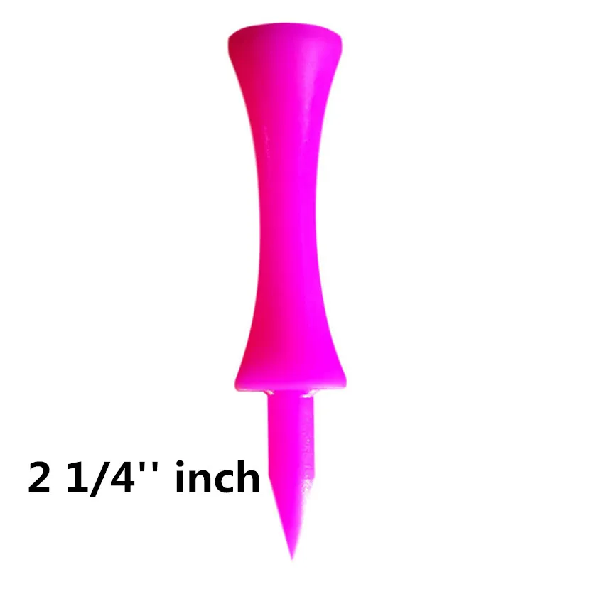 Ти для гольфа Пластик замок Тройник 24 50 100 200 рассчитывать 1 1/4 ''1 1/2'' 1 3/4 ''2'' дюймовый короткие удлиненные 6 цветов в упаковке P& P - Цвет: Pink-59mm 100 Count