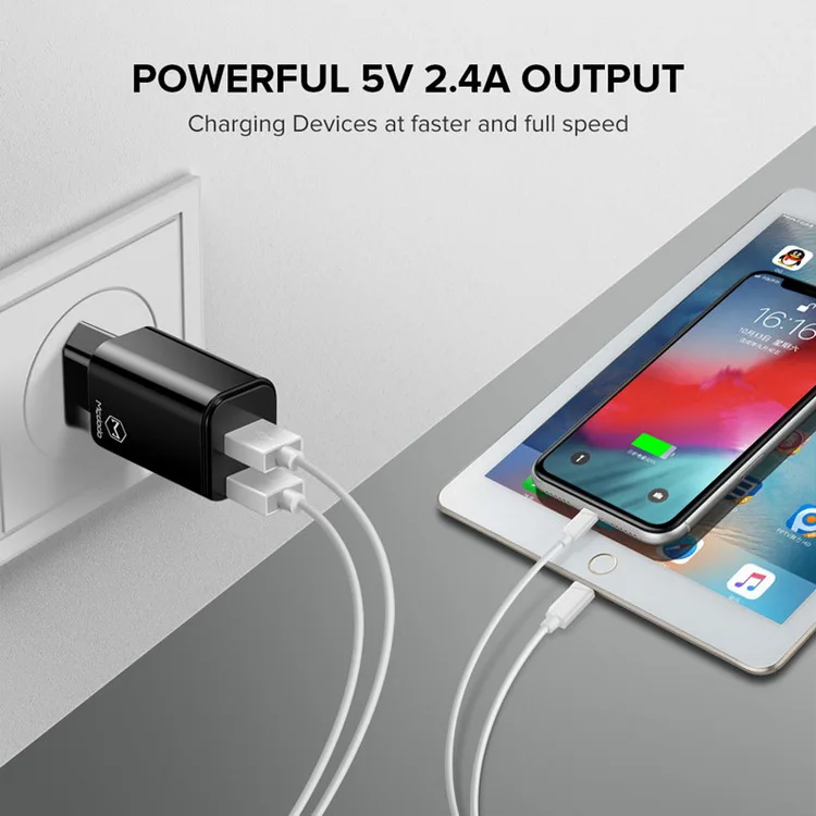 MCDODO быстрое зарядное устройство А USB для путешествий с вилкой европейского
