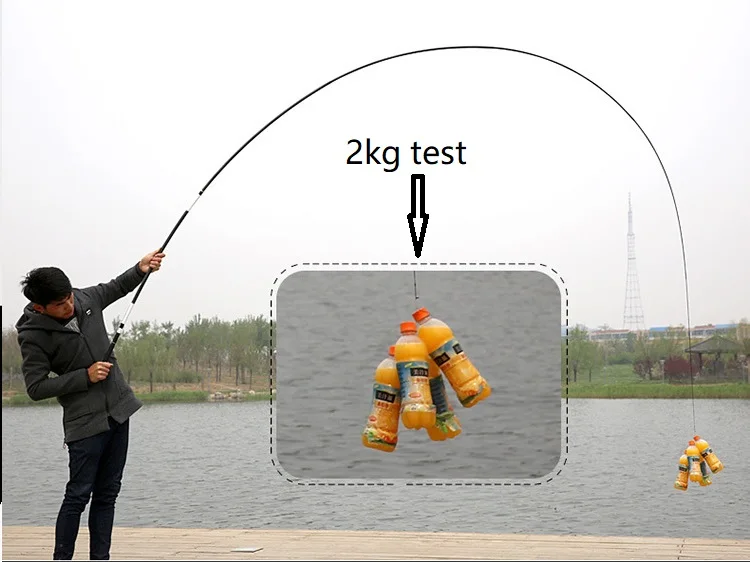 Camouflage Portable 3.63-7.2M Lure Test M Action Carbon Fiber Travel Carp Baitcasting Spinning Fishing Rod