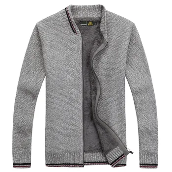 

Men's Cardigans Winter Men Sweaters With Brushed Men's XXXL Thick Sweater Male Knit Coat Tops Warm Long Sleeve Casual Waistcoat