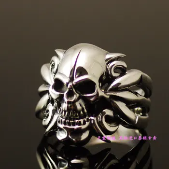 

925 pure silver exquisite thai silver skull ring