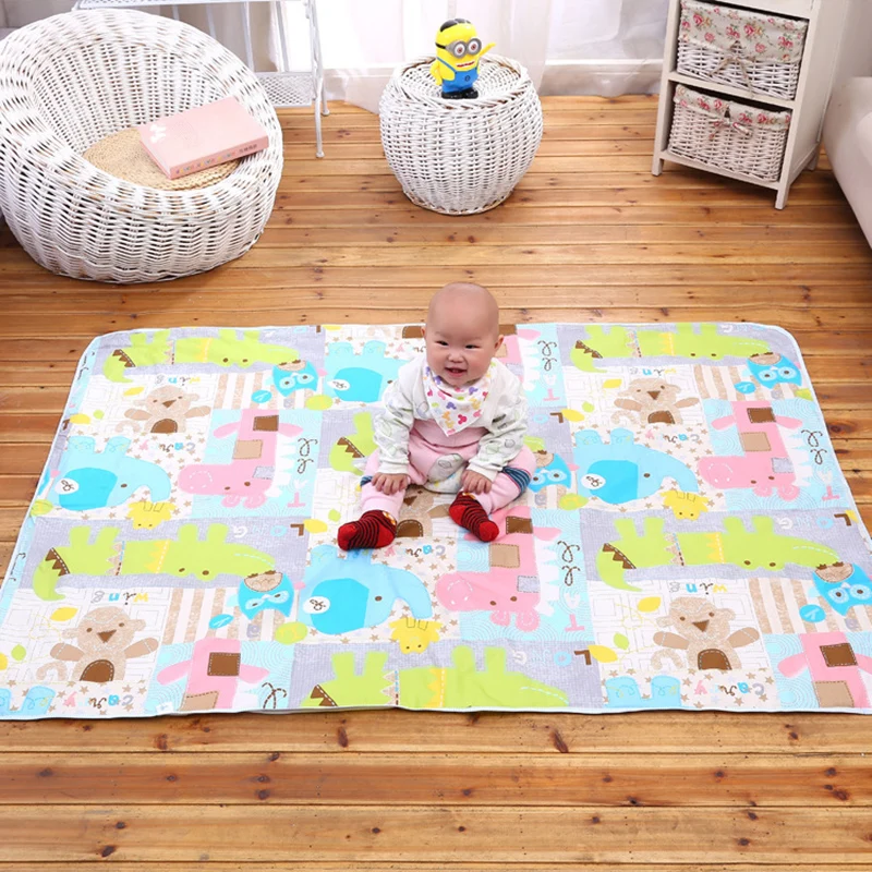 

1 pc Cartoon Waterproof Mat Large Baby Changing Mat Cover Infant Urine Pad Kids Mattress Sheet Protector Bedding 1pcs/bag