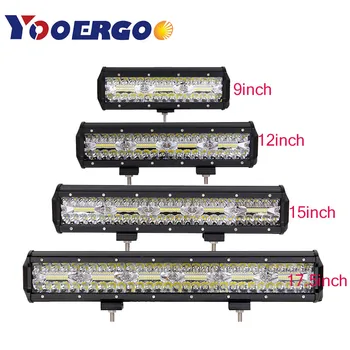 

.180W 240W 300W 360W LED work light bar combo beam car Driving light for OffRoad truck 4WD 4x4 UAZ motorcycle ramp 12V 24V auto