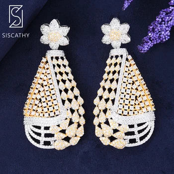 

Siscathy Trendy Women Earrings 2019 New Design Big Pendant Drop Earrings Statement Jewelry Gift to Wift Girlfriend Party