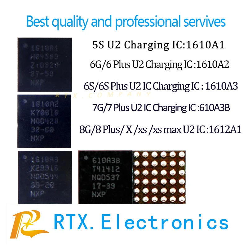 RTX. Электроника 10 шт./лот 1610A2 U2 Зарядное устройство USB для ИС для iPhone 5S 6G 6+ 6 S 6SP G iPhone 7 iPhone 7 Plus motherborad микросхема подзарядки Ремонт