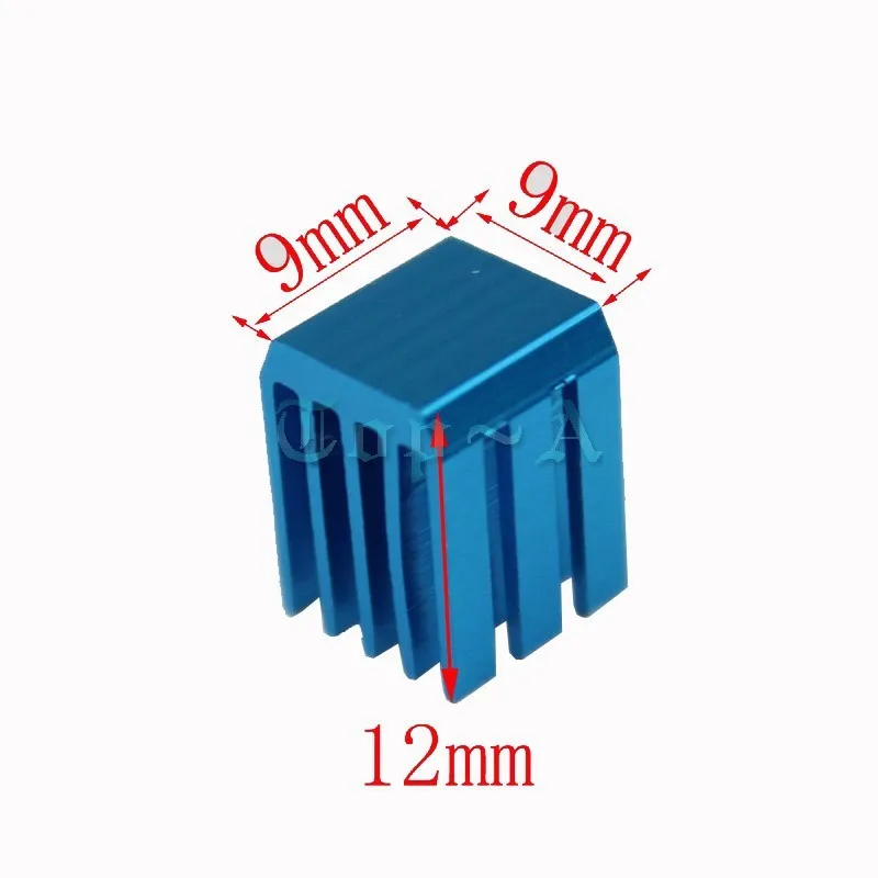 50pcs X9Extruded Aluminum Heatsink Heat Sink Cooling Radiator 9x9x12mm