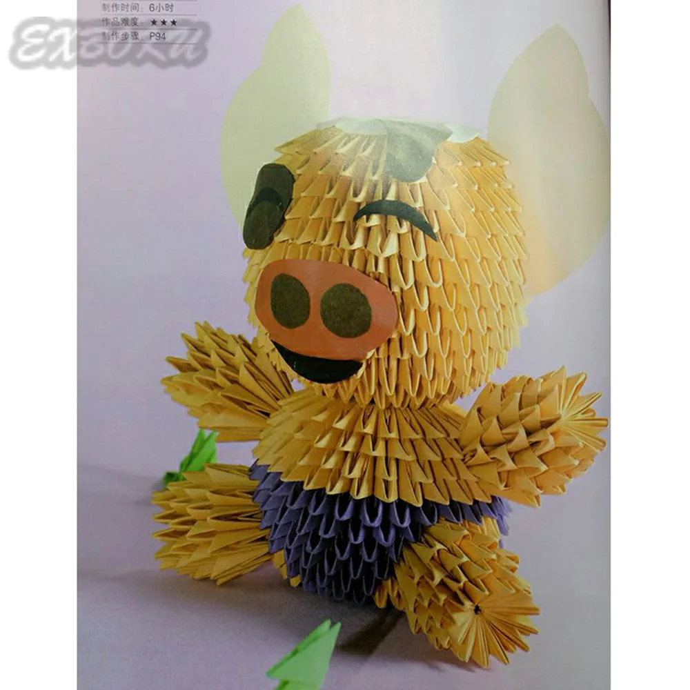 Японский Бумажный шаблон для рукоделия складная 3D книга в виде животных|book 3d|patterns