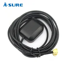 A-Sure Car SMA Male 3 Meter GPS Aerial Antenna Cable Right Angle for Car DVD Navigation