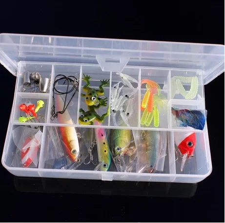 

fishing lures set(Minnow,Crank,pencil,popper,VIB,Spoons,soft lures,hooks,wire leader line,accessory),Free shipping