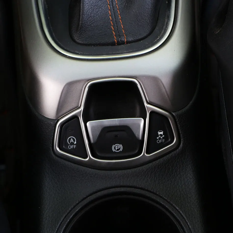 Автомобильный Электронный ручной тормоз Кнопка Ручного Тормоза панель накладка наклейки для Jeep Renegade- аксессуары