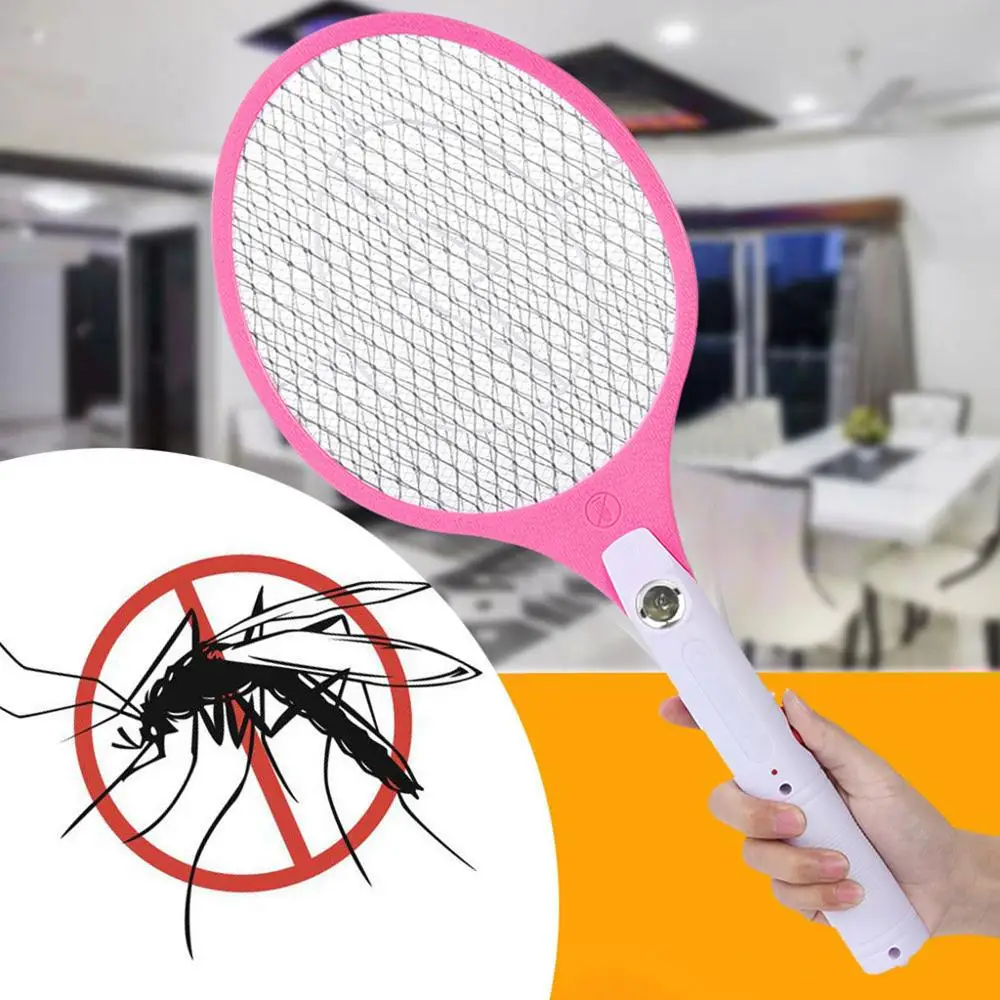 Bug Zapper Racket Electronic Mosquito Fly Swatter insectes électrique chauve-souris de poche