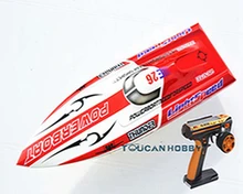 70km/h E26 Fiber Glass Monohull 4S 90A ESC 2550KV Brushless Electric RC Racing Speed Boat RTR Ready To Run With Remote Control