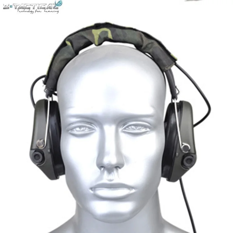 

Z037 Z-tactical Sordin Tactical Headsets VER Leather Headband Style Get Rid 3.5 mm Headset jack of Headphone Cable For IPSC Use