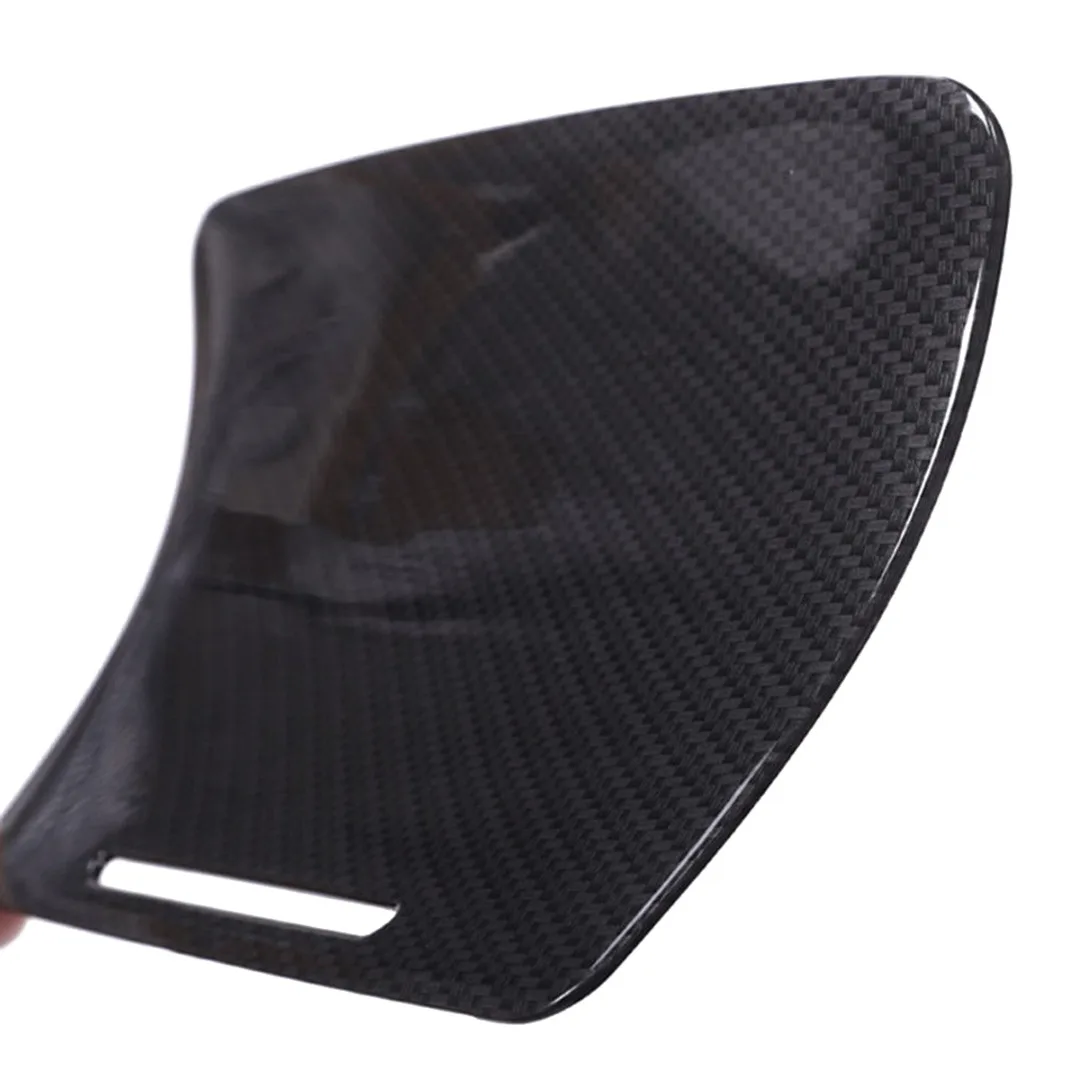 Mayitr 1set Carbon Fiber Style Center Console Gear Panel Cover For Mercedes Benz C Class With Clock W205 C180L 15-17