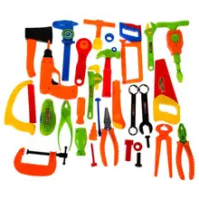 32 Обучающие игрушка претендует игрушки Инструменты для ремонта окружающей среды Пластик Engineering набор инструментов для обслуживания дети ребенок подарок