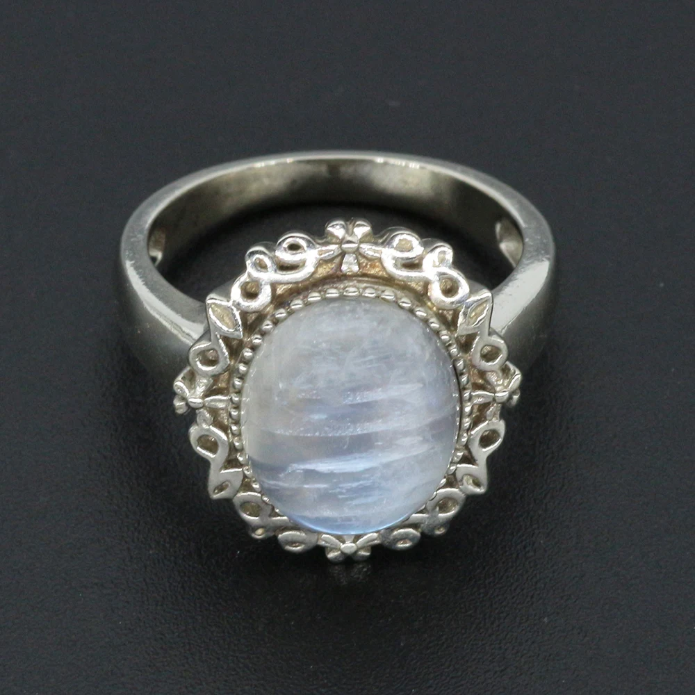 10*12mm Moonstone Rings High Quality Twilight Fine Jewelry Bella Same