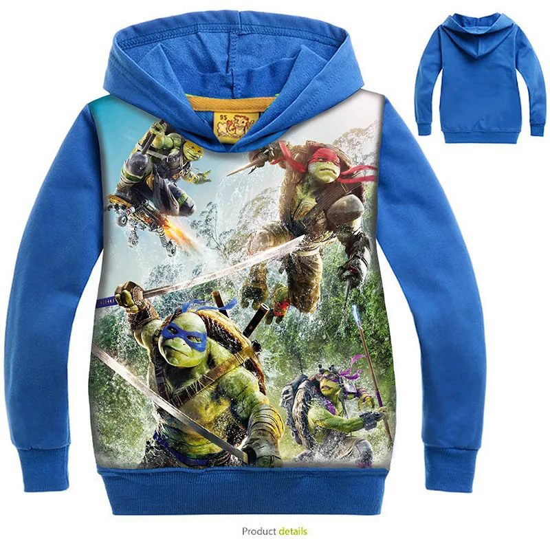 

Ninja Turtle Print Cartoon Sweater Kid's Hoodie Boys Girls T-Shirt Kids New Fashion Jackets Kids Sweatshirt Hoodies