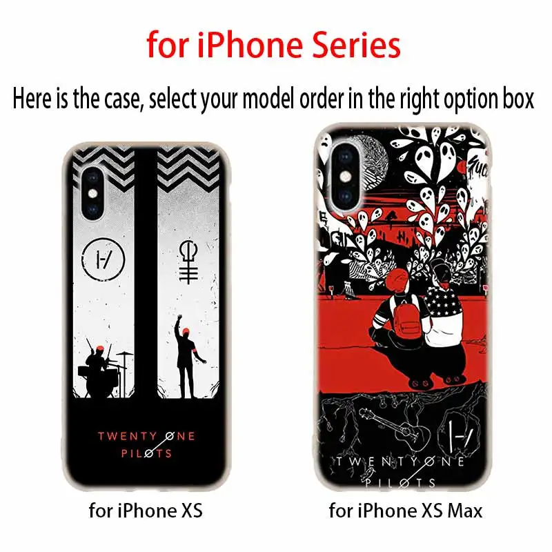 Twenty One Pilots 21 пилота Музыкальный Чехол Силиконовый мягкий чехол для iPhone 12 11 Pro X XS Max