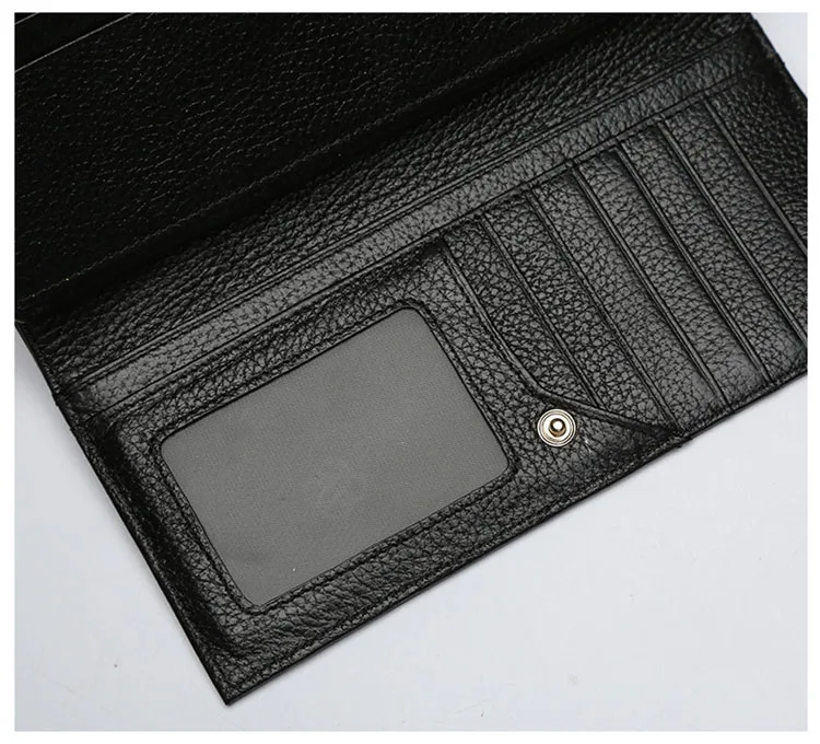Fashion luxury Long Women Wallets Coin Pocket Multi-function Hand bag Bifold Hasp Female Dollar Bag Girl Natural Genuine Leather  613