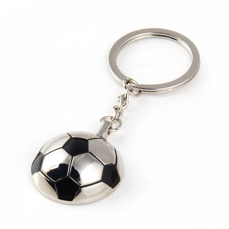 FREE SHIPPING BY DHL 100pcs/lot Mini Football Keychains Metal Soccer
