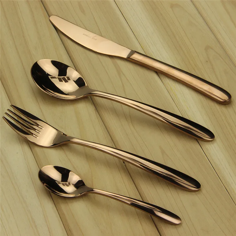 {Besteck
34} Rose Gold Flatware-Kaufen billigRose Gold Flatware Partien aus ... | {Besteck
34}