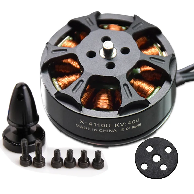 SUNLIKE RC Motor C4110 400KV Brushless Aluminum Alloy Motor for DIY 6/8 Axis Agriculture Plant Drone Accessories