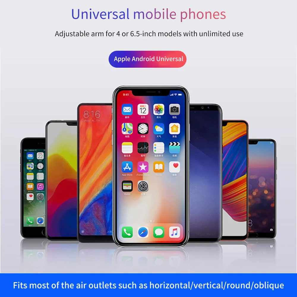 Гравитационный Автомобильный держатель для телефона для IPhone Max samsung S9 Air Vent Автомобильный держатель для телефона в автомобиле мобильная подставка-держатель для сотового телефона