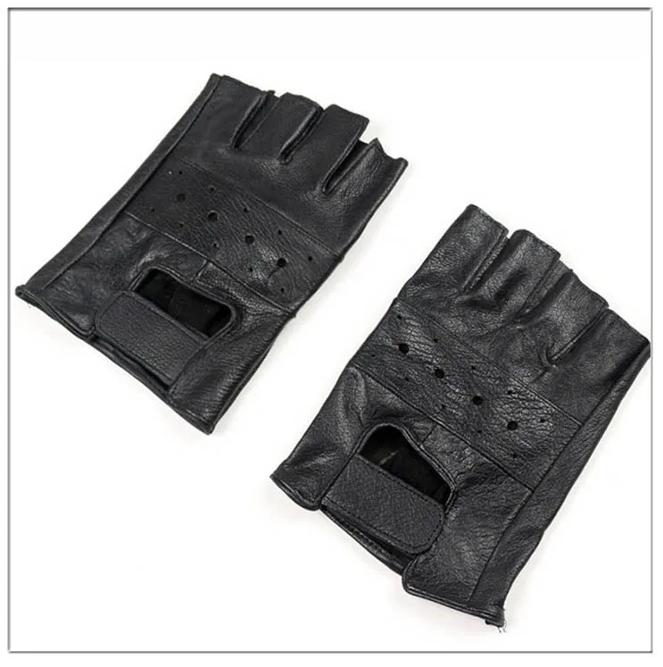 WarBLade, высококачественные мужские перчатки из натуральной кожи, Нескользящие, Luvas, на пол пальца, овечья кожа, без пальцев, перчатки для тренажерного зала, фитнеса