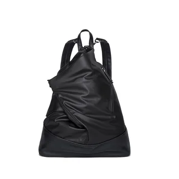 

081218 newhotstacy men fashion leather backpack school bag